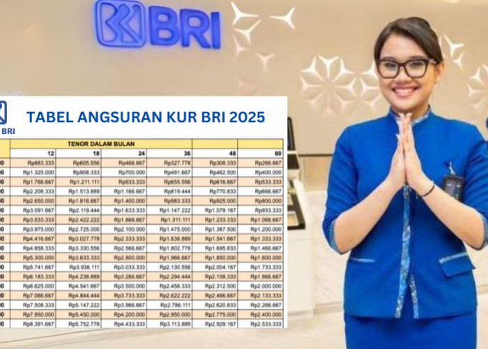 Cek Tabel Angsuran KUR BRI 2025, Pinjaman Rp1-50 Juta dengan Cicilan 60 Bulan untuk Modal UMKM di Jawa Barat 