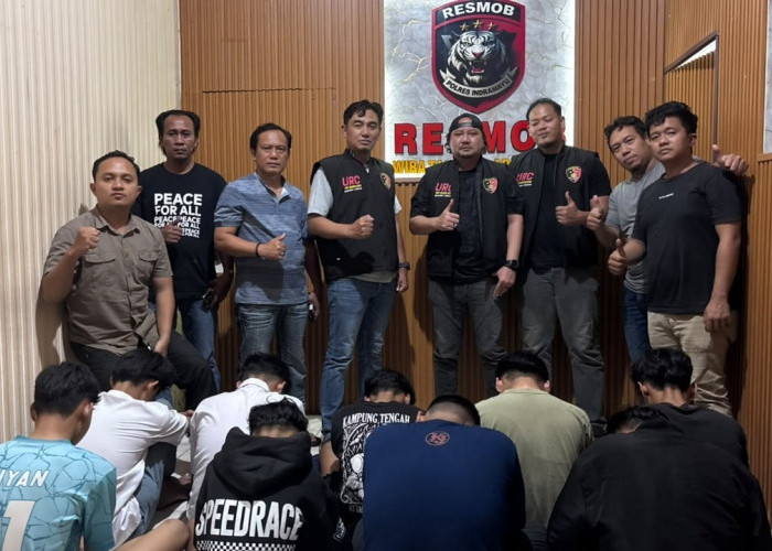 Berbekal Rekaman, Resmob Polres Indramayu Ciduk Sembilan Remaja Geng Motor 