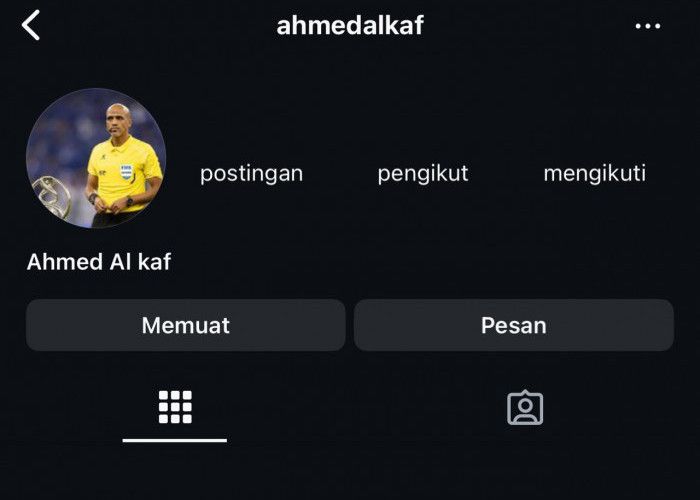 Instagram Wasit Ahmed Al Kaf Langsung Hilang setelah Pertandingan Kontroversial Bahrain vs Indonesia