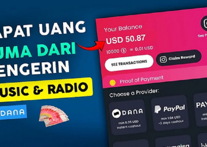 Dibayar Kontan Rp150.000 Saldo DANA Cukup dengan Mendengarkan Musik dari Radio Givvy, Begini Caranya