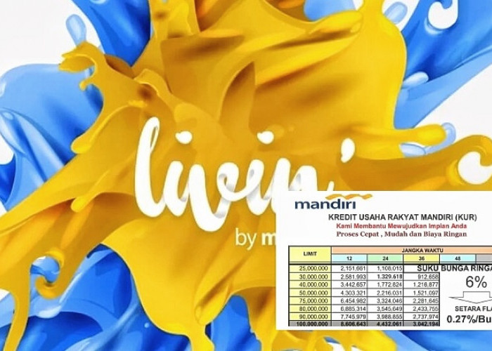 Oh Ternyata Modal HP Bisa Tembus Angsuran 100 Juta, Begini Cara Pengajuan KUR Mandiri 2025 Lewat Livin