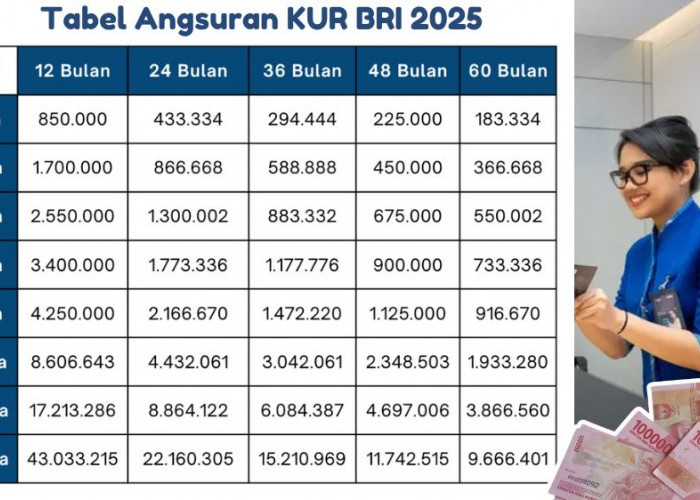 KUR BRI 10 Juta Disetujui, Simak Cicilan Bulanan dan Pilihan Tenor Mudah untuk UMKM Tanpa Jaminan  