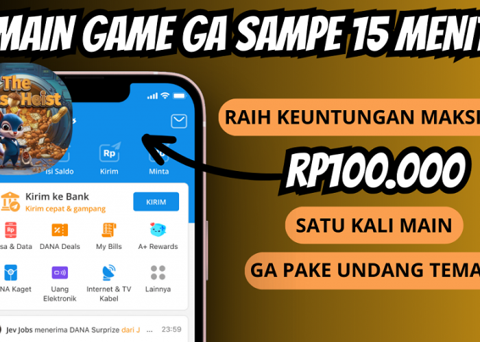Dibayar Rp100.000 Rebahan Sambil Main Game Dapat Saldo Dana Gratis Tiap Hari! Link Unduhan Tersedia Disini