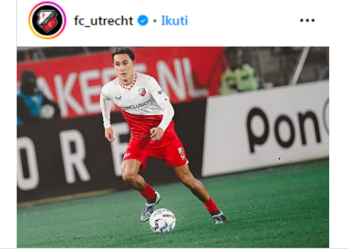 Cek Statistik Calon Gelandang Timnas Indonesia, Debut Manis Miliano Jonathans di FC Utrecht Vs AZ Alkmaar