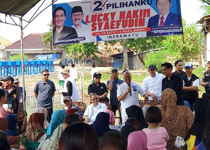 Lucky Hakim dan Ilham Habibie Kampanye di Cantigi, Tegaskan Komitmen Bangun Wilayah Industri 