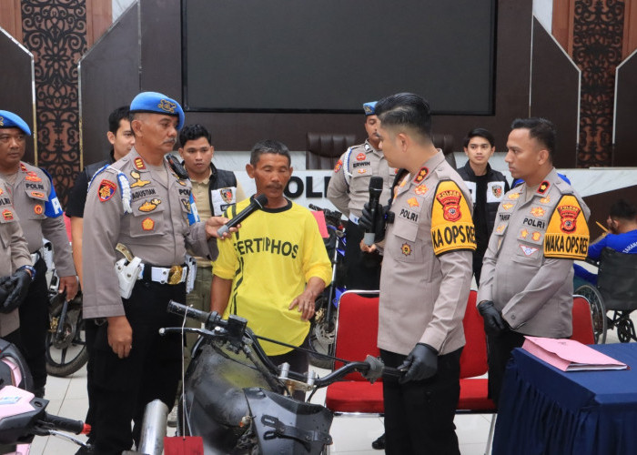Ungkap Kasus Curanmor, Polisi Amankan Tiga Tersangka dan 7 Unit Sepeda Motor