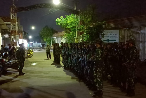 Arhanudse dan Kodim Kota Cirebon Patroli Bawa Senjata Lengkap, Cari Geng Motor