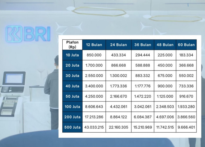 Mau Pinjam Rp10 Juta di KUR BRI? Ini Simulasi Cicilan Termurah dan Tenor Lengkapnya di Sini!