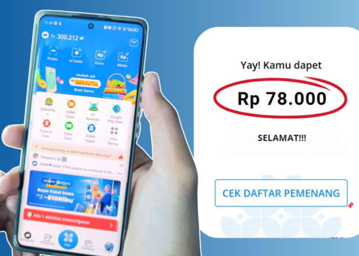 Dapatkan Saldo DANA Kaget Gratis Hari Ini, Klik Link Berikut Ini dan Langsung Cair Hingga Rp100.000