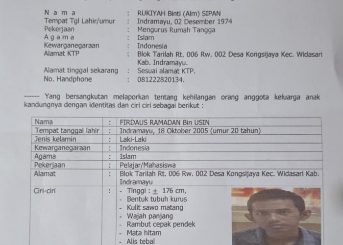 Warga Kongsijaya Hilang di Probolinggo