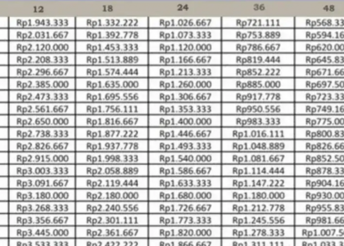 Angsuran KUR BRI 100 Juta 5 Tahun Bisa di Cicil Berapa? Berikut Penjelasan Tabel Secara LEngkap