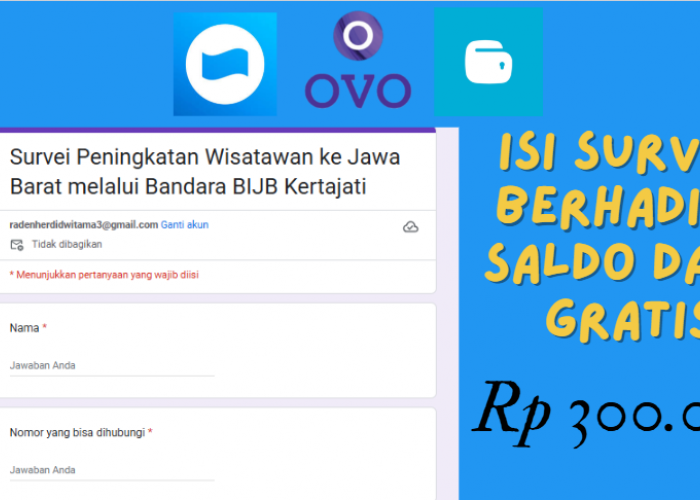 Tanpa Unduh Aplikasi, Cuma Isi Survey Berhadiah Saldo DANA Gratis Rp300.000, Cara Dapatkan Uang dari Internet