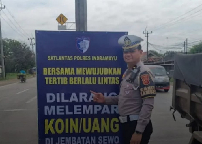 Jelang Nataru, Polisi Beri Larangan Pengendara 'Lempar Koin' di Jembatan Sewo