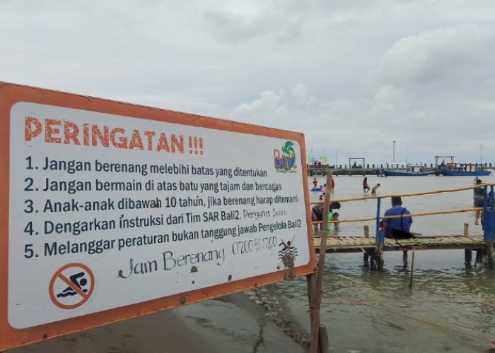 Waspada Gelombang Tinggi, Pengelola Pantai Bali 2 Beri Imbauan kepada Pengunjung 