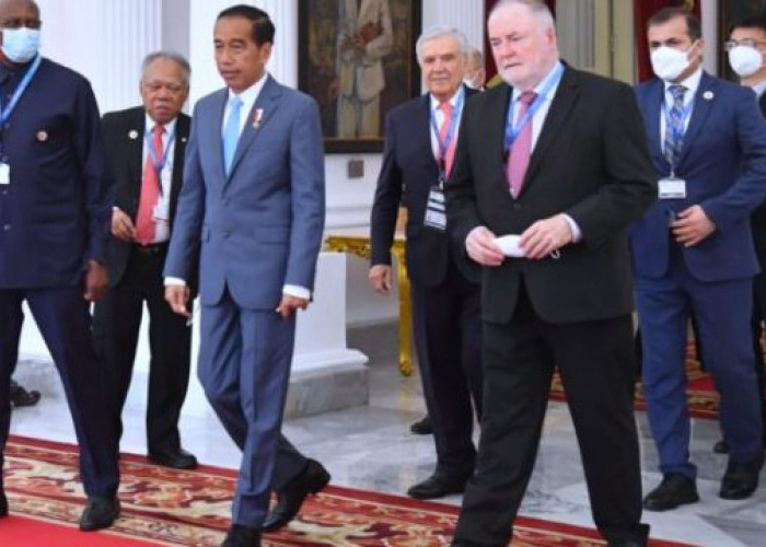 Jokowi Terima Delegasi World Water Council di Istana Merdeka