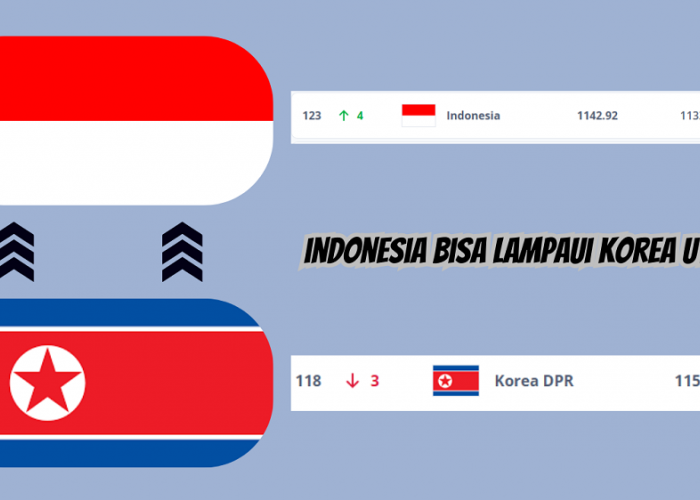 Indonesia Salip Ranking FIFA Korea Utara? Bisa Dilakukan Jika Skenario Ini Terjadi! Berikut Penjelasannya
