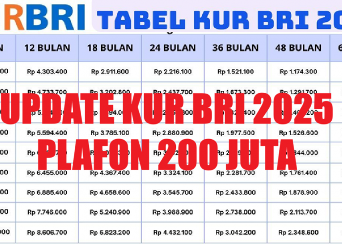 KUR BRI Pinjaman Rp200 Juta Cicilanya Berapa? Simak Tabel Angsuran Terbarunya Serta Syarat Pengajuan