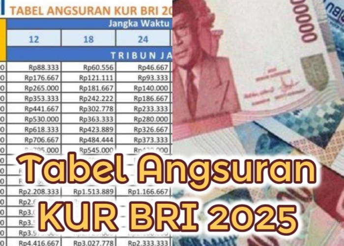Cek Tabel Angsuran KUR BRI 2025: Pinjam Rp 1 Juta – Rp 100 Juta, Ringan Banget!