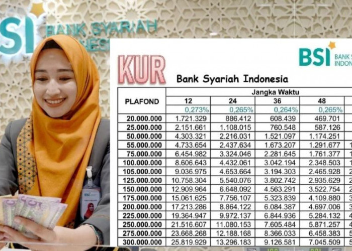 KUR BSI 2025 Tawarkan Pinjaman 100 Juta Tanpa Riba, Beda dari Konvensional, Angsuran Mulai Rp1,8 Juta 
