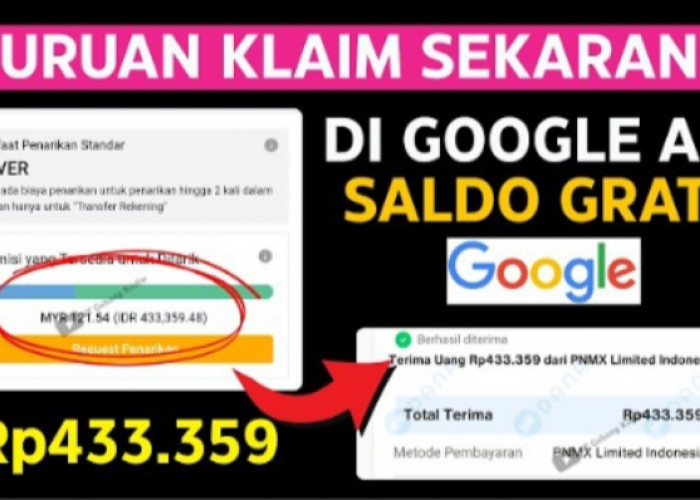Bukan APK Penghasil Uang! Ini Cara Dapat Saldo DANA Gratis Rp433.359 dari Google Tanpa Ribet Auto Cuan