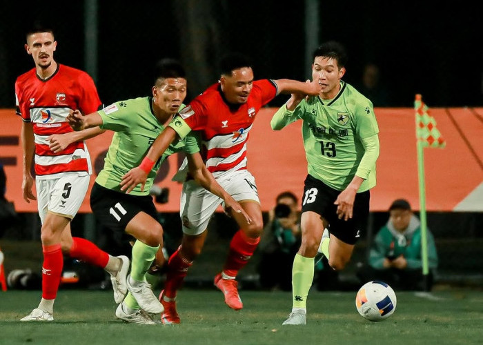 Madura United Ditahan Imbang Tainan City di Leg Pertama Perempat Final AFC Challenge League 2024/2025