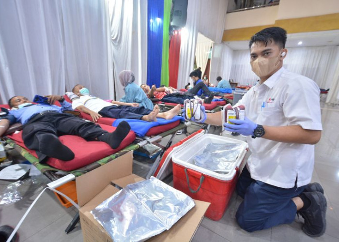 Donor Darah di Kilang Pertamina Balongan, Terkumpul 342 Kantung Darah
