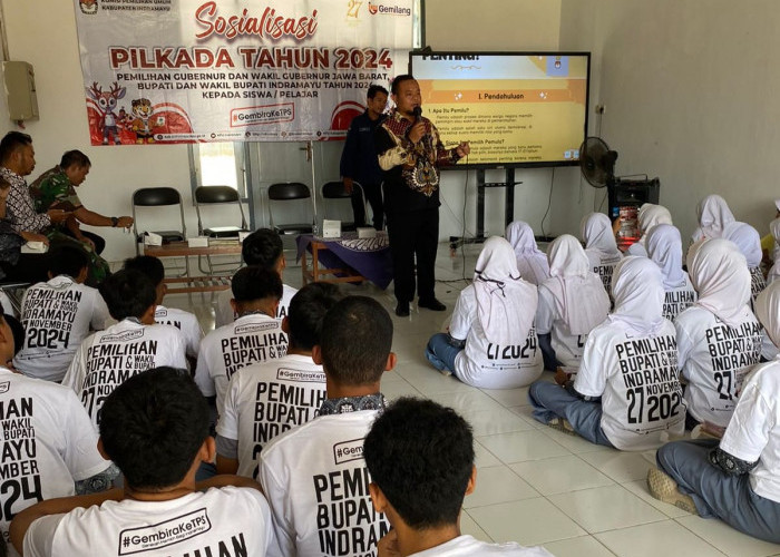 KPU Indramayu Sosialisasikan Pilkada Pada Siswa SMA di Wilayah Inbar