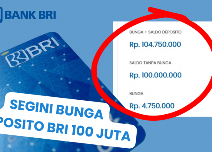 Berapa Keuntungan dari Deposito 100 Juta di Bank BRI? Ini Jawabannya! Bisa Dapat Bunga Hingga 3,5 Persen?