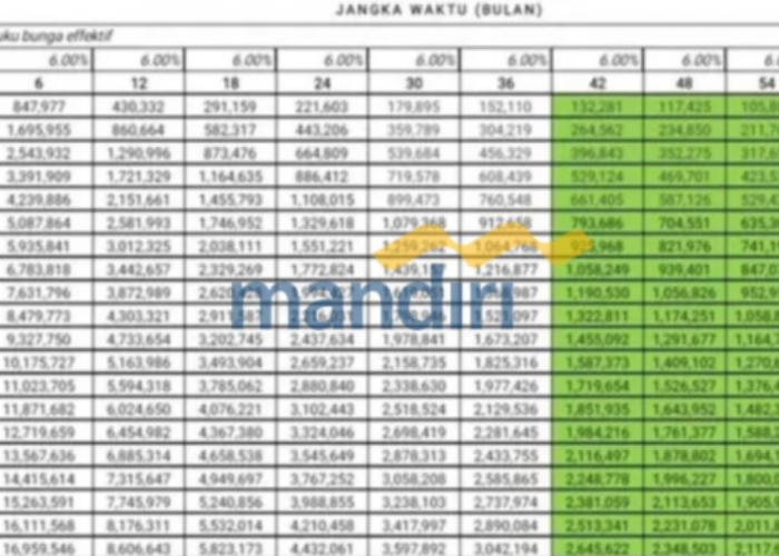 Pinjaman Non KUR Mandiri Dengan Limit Hingga Rp1,5 Miliar! Intip Tabel Angsuran dan Syarat Pengajuannya!