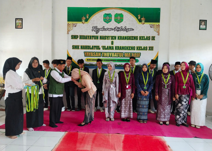 SMK Nahdlatul Ulama Krangkeng Gelar Tasyakuran Kelulusan Siswa Secara Sederhana dan Khidmat