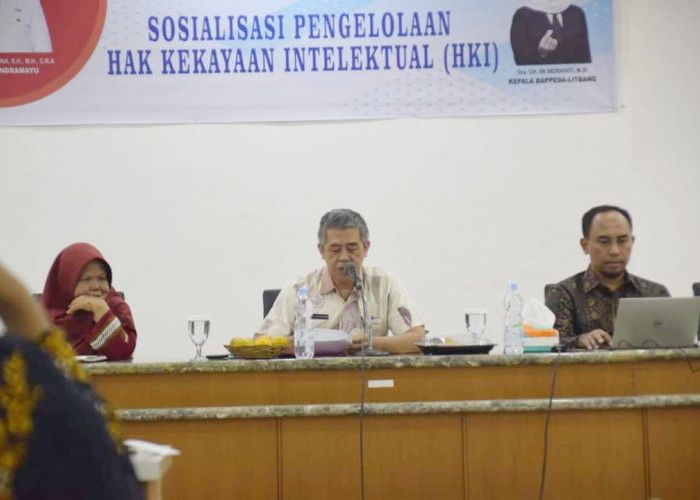 Bappeda-Litbang Kabupaten Indramayu Gelar Sosialisasi Pengelolaan Hak Kekayaan Intelektual (HKI)