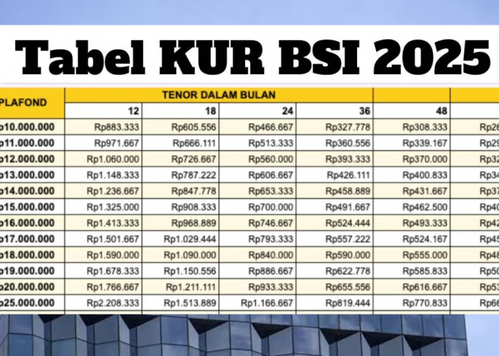 Angsuran Mulai Rp100.000 Ribuan saja! KUR BSI Cairkan Pinjaman Rp10 Juta Tanpa Bunga di 2025, Simak Skemanya