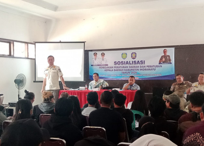 Satpol PP dan Damkar Kabupaten Indramayu Sosialisasi Perda Pelarangan Mihol di Kabupaten Indramayu