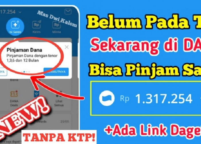 Terjamin OJK, Begini Cara Pinjam Saldo DANA Tanpa Paylater Cair Rp1 Juta Ikuti Tutorialnya Disini