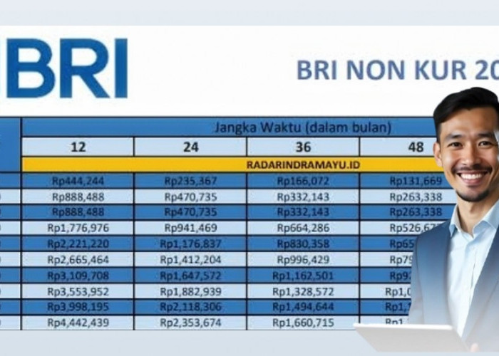 Bisa untuk Modal Produktif dan Konsumtif, Begini Tabel Pinjaman Non KUR BRI 2025 Angsuran 50 Juta dan 100 Juta