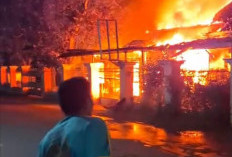 Korsleting Listrik, Rumah di Desa Baleraja Hangus Terbakar Kerugian Capai Ratusan Juta