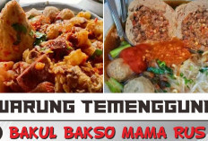 Bakul Bakso Mama Rus Sediakan Menu SERBU 