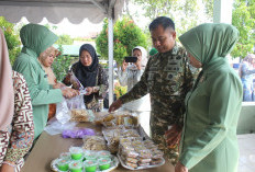 Semarak HUT ke-81 TNI, Kodim 0616/Indramayu Gelar Bazar Produk Unggulan Koramil