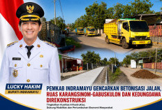 Bupati  Minta Seluruh Jalan Dibetonisasi, Ruas Jalan Karangsinom, Gabuskulon dan Kedungdawa Dibangun 
