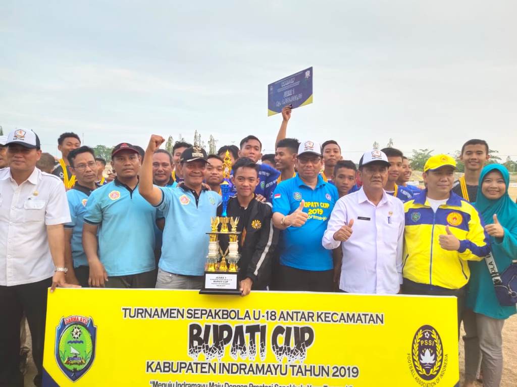 Kecamatan Indramayu Juara Bupati Cup U-18