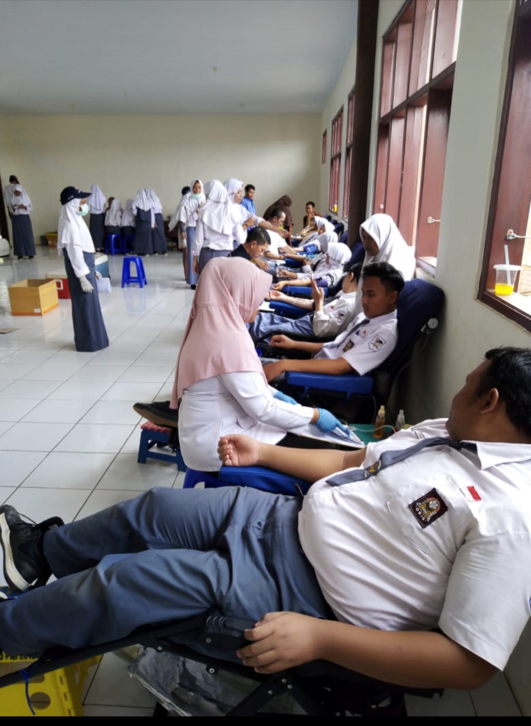 Pelajar Smantulis Ikut Donor Darah