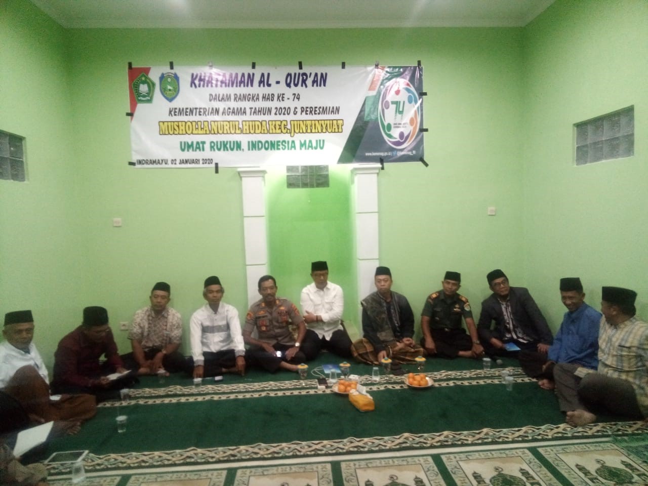 Camat Juntinyuat Resmikan Musala Nurul Huda