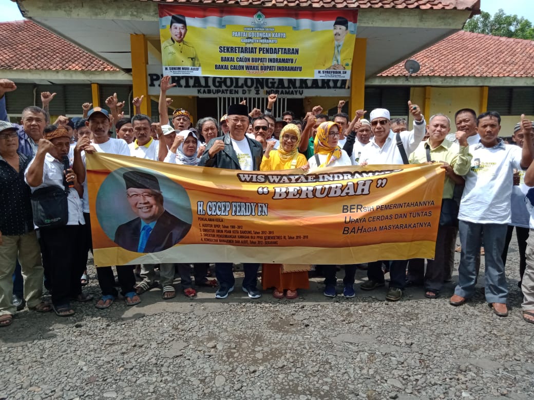 Daftar Ke Golkar, Bacabup H Cecep Usung Perubahan