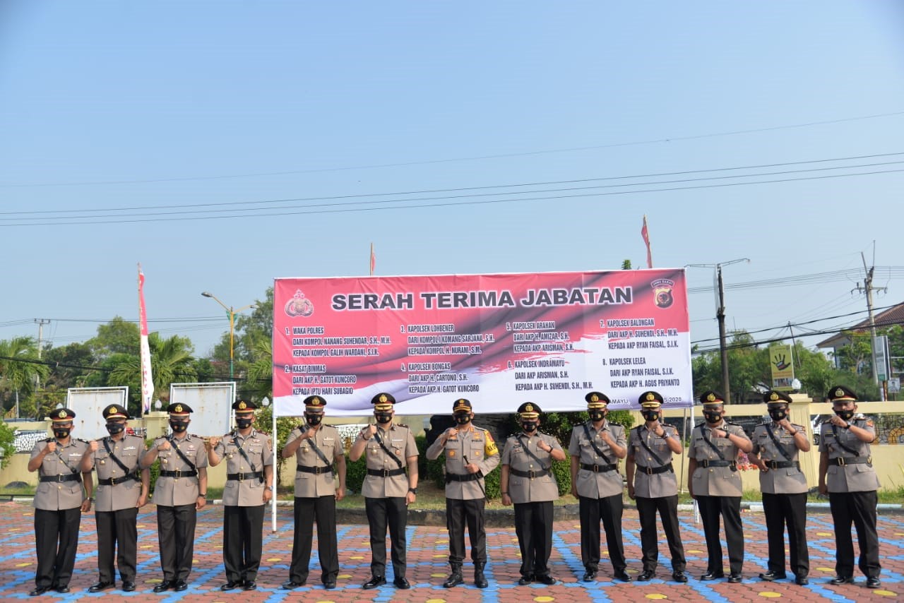 Tujuh Pejabat Polres Sertijab