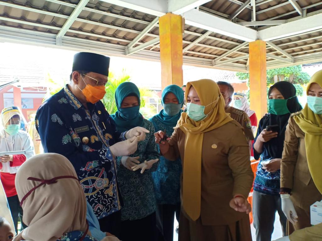 Plt Bupati Tinjau Posyandu Bougenvile, Berikan Vitamin A dan Menimbang Balita