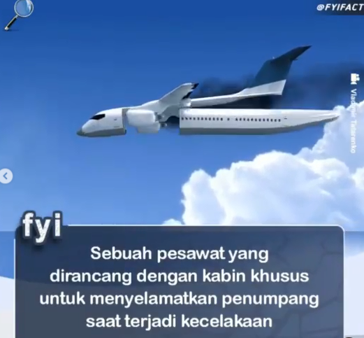 Begini Rancangan Pesawat Masa Depan agar Penumpang Selamat saat Kecelakaan