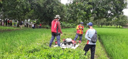 KTNA Uji Coba Drone Pertanian