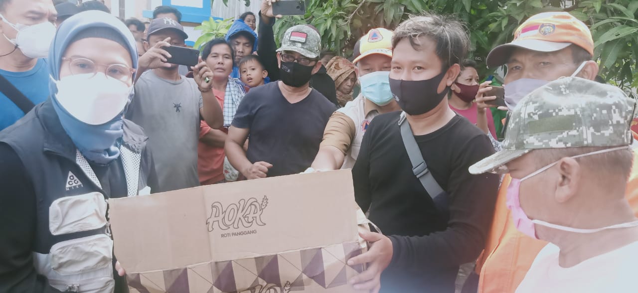 Bupati Terpilih Nina Tinjau Lokasi Banjir di Desa Puntang dan Krimun Terparah