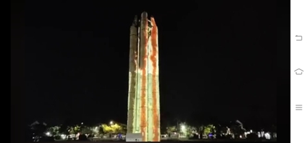 Video Mapping Alun-alun Rakyat Indramayu Meriah