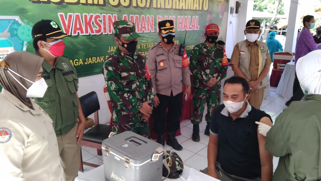 Kodim 0616 Indramayu Jemput Bola Dengan Serbuan Vaksinasi